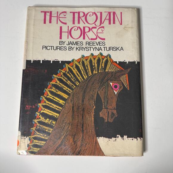 Vintage The Trojan Horse by James Reeves Greek Mythology 1969 Library Copy - Picture 1 of 7